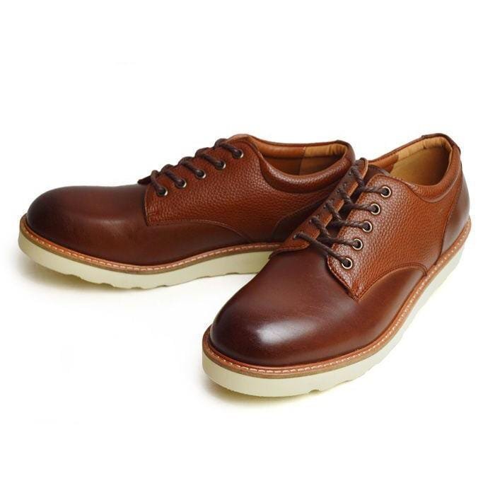 新品■26.5cm オックスフォード シューズ ショート ブーツ 軽量 レースアップ 外羽根 メンズ カジュアルシューズ ラウンドトゥ 大人 紳士靴拍卖