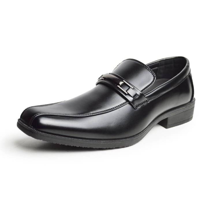 新品■27cm 走れる 革靴 メンズ コンフォート ビジネスシューズ 軽量 幅広 3E 冠婚葬祭 ビット ローファー スリッポン スワールモカ 黒拍卖