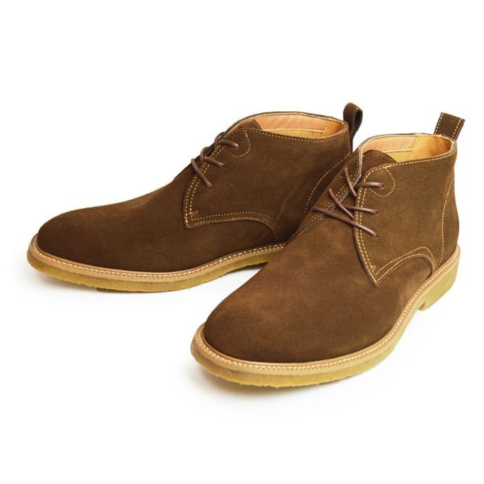 新品■25cm デザートブーツ 本革 スエード レザー チャッカブーツ 天然ゴム メンズ ショート丈 クレープソール 防滑 短靴 大人 紳士靴拍卖
