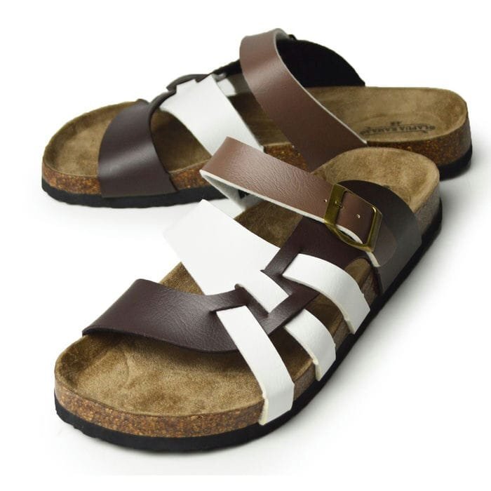 新品■25.5~26cm サンダル 軽量 コルクサンダル ベルト 編み込み 靴 LAPUA KAMAA ラプアカマー 健康サンダル コンフォート【エコ配送】拍卖