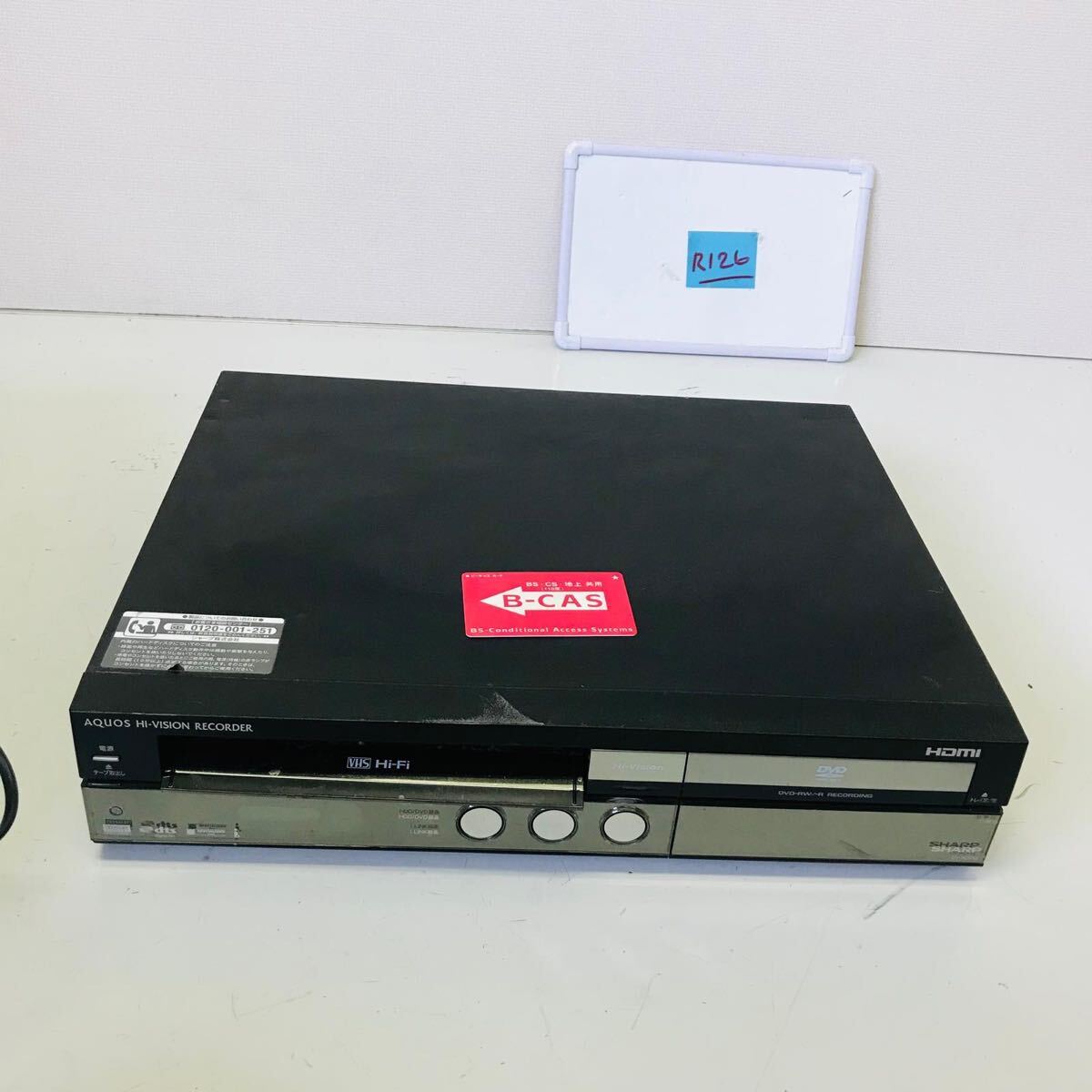 SHARP シャープ ビデオ一体型DVDレコーダー HDD DVD DV-ACV52 動作未確認現状品 中古品拍卖