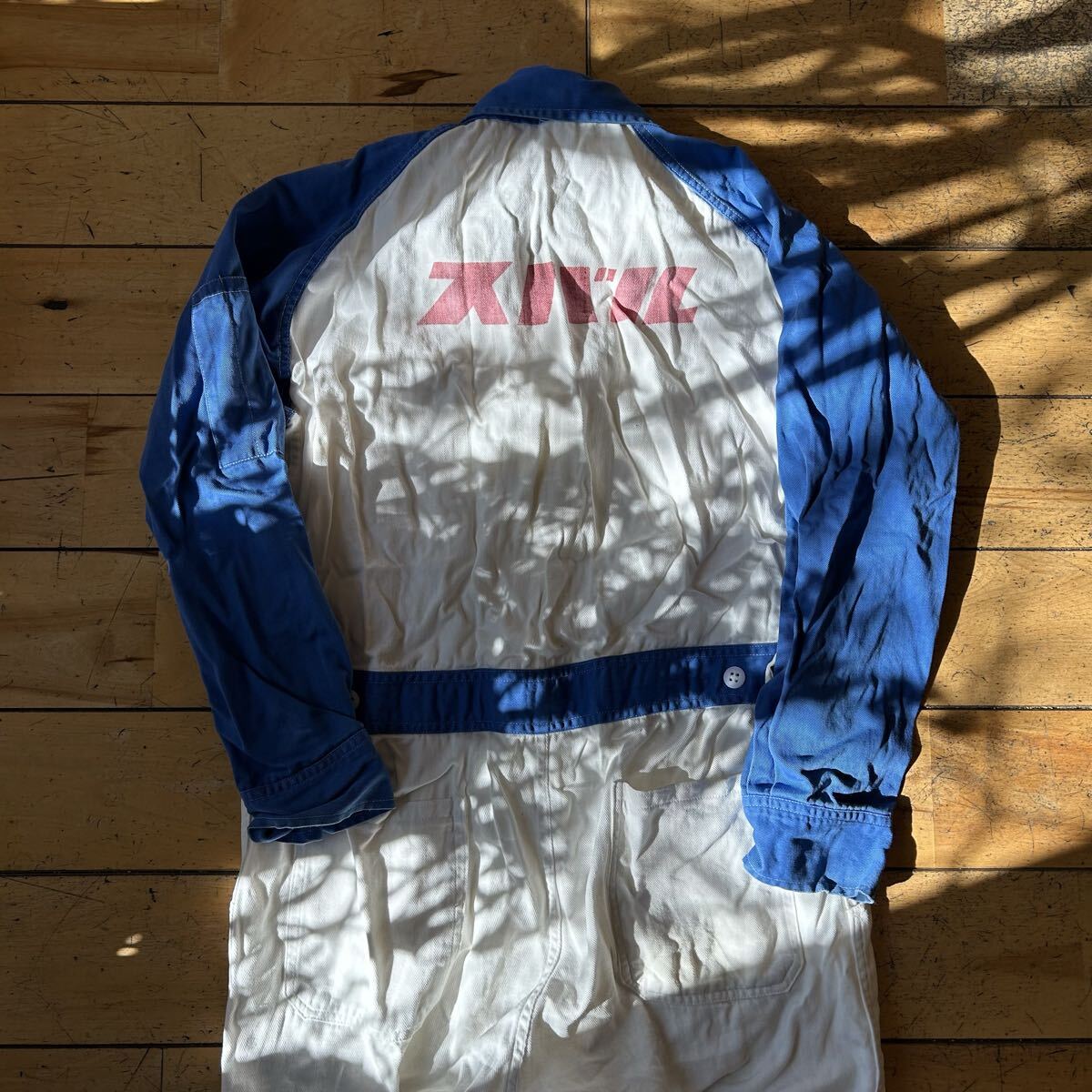 ★SUBARU/スバル/自動車/ツナギ/つなぎ/オールインワン/昭和レトロ/作業着/作業/DIY/メカニック/整備士/メンズ/Lサイズ/③拍卖