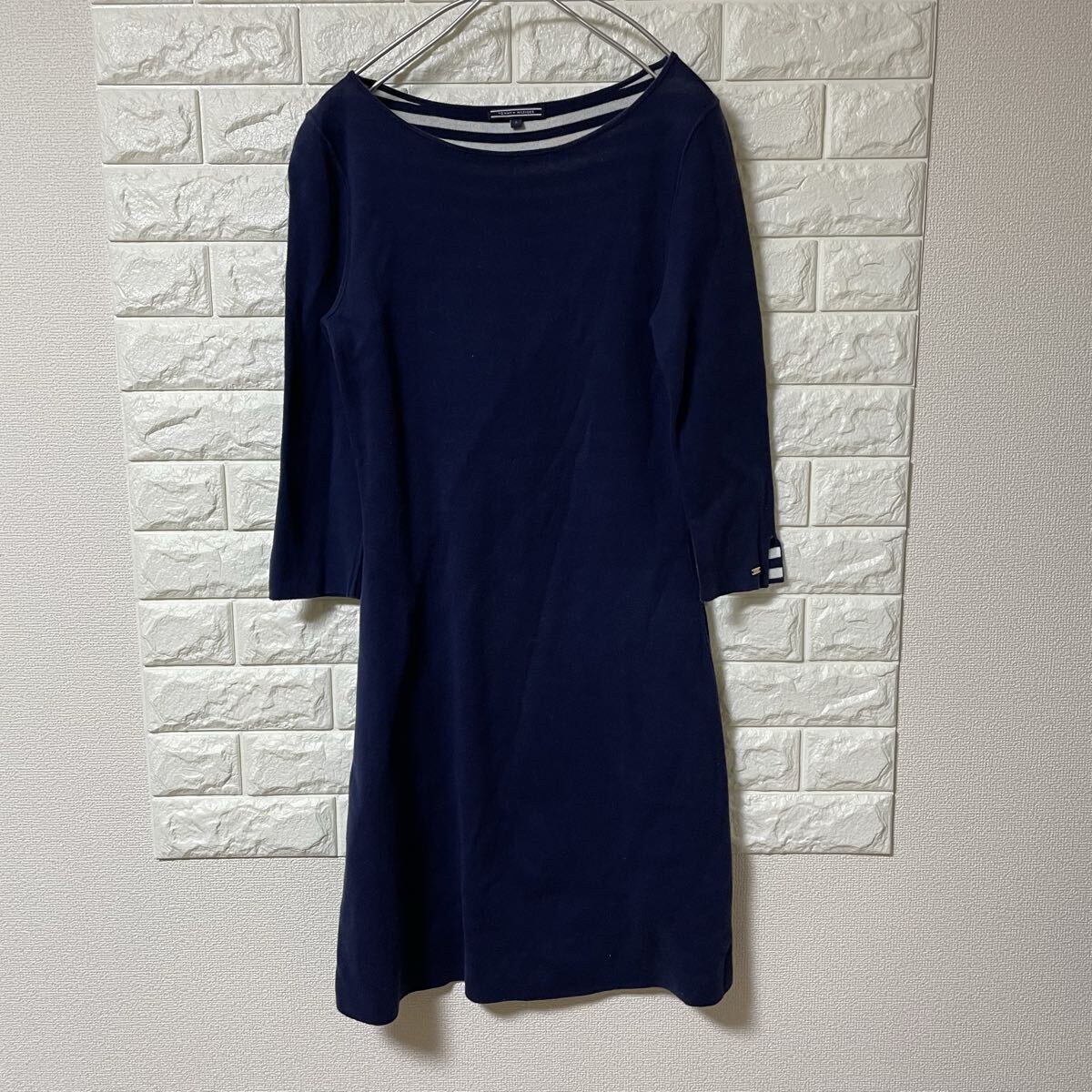 TOMMY HILFIGER トミーヒルフィガー ワンピース ネイビー サイズS拍卖