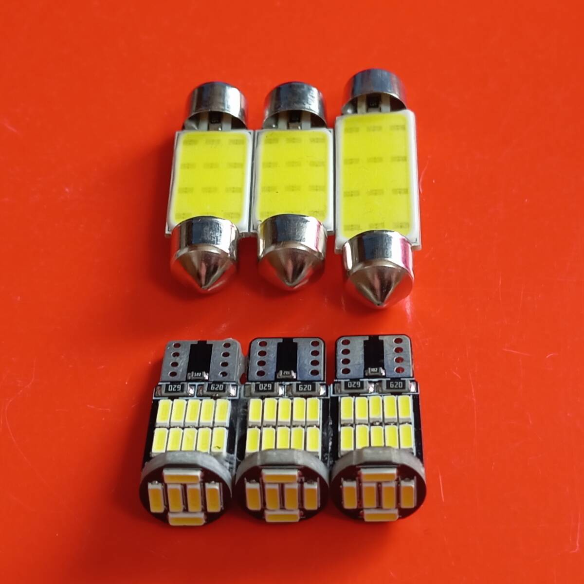 フォルクスワーゲン ザ・ビートル 超爆光!T10 LED ルームランプ 6点セット キャンセラー内蔵 ホワイト /26/t37/t42拍卖