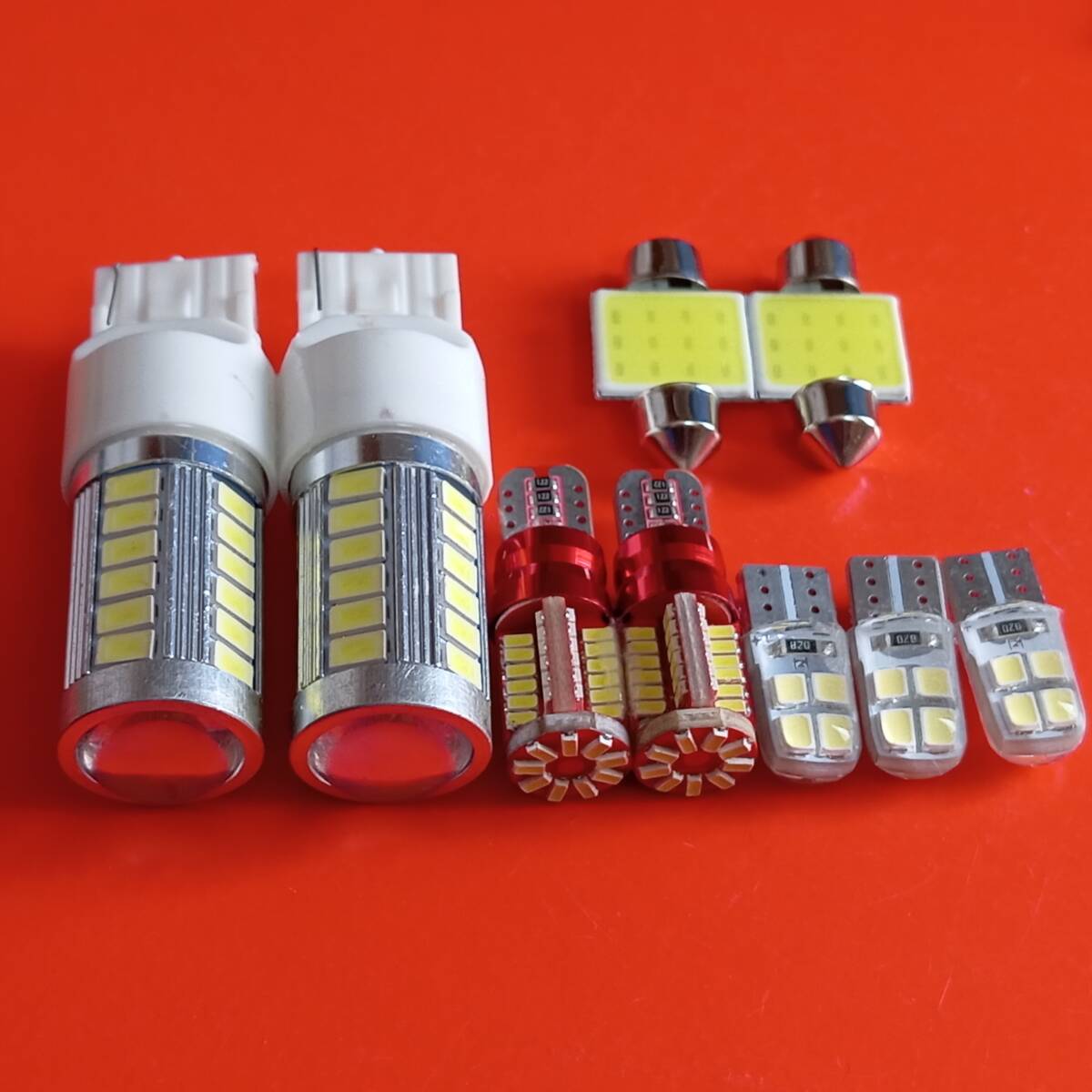 E25 キャラバン 爆光!LED ルームランプ バックランプ ナンバー灯 ポジション 9点セット ホワイト 日産 /33/57/c8/t31拍卖