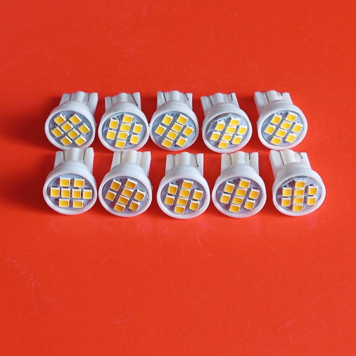 電球色 20個セット T10 LED ウェッジ球 スモール ポジション ルームランプ ナンバー灯 ウォームホワイト 暖色 /d8拍卖
