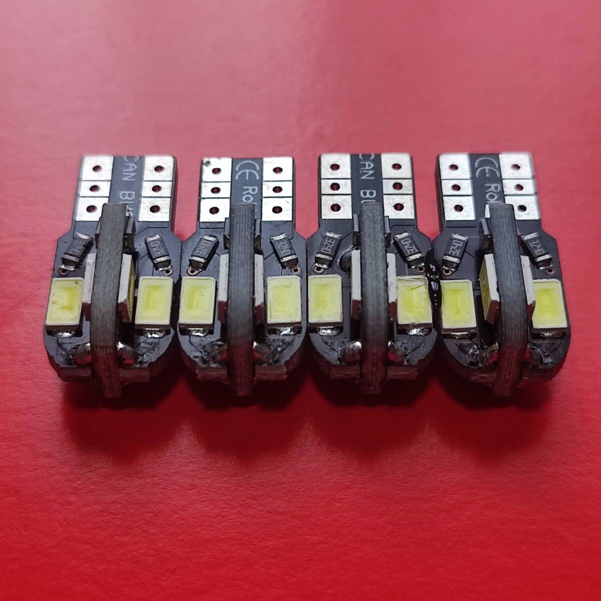 ベンツ C W204 ポジション球 T10 キャンセラー付 LED バルブ 4個セット メルセデス Cクラス ウェッジ スモールランプ /8拍卖