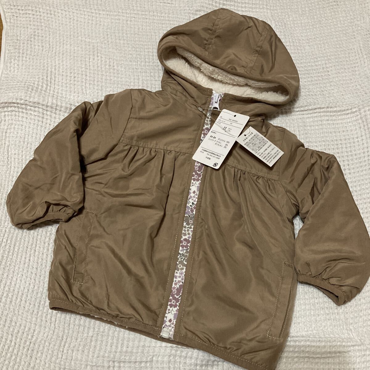 CC☆80サイズ☆ジャンバー☆アウター☆ふわもこ☆未使用☆タグ付き☆女の子☆拍卖