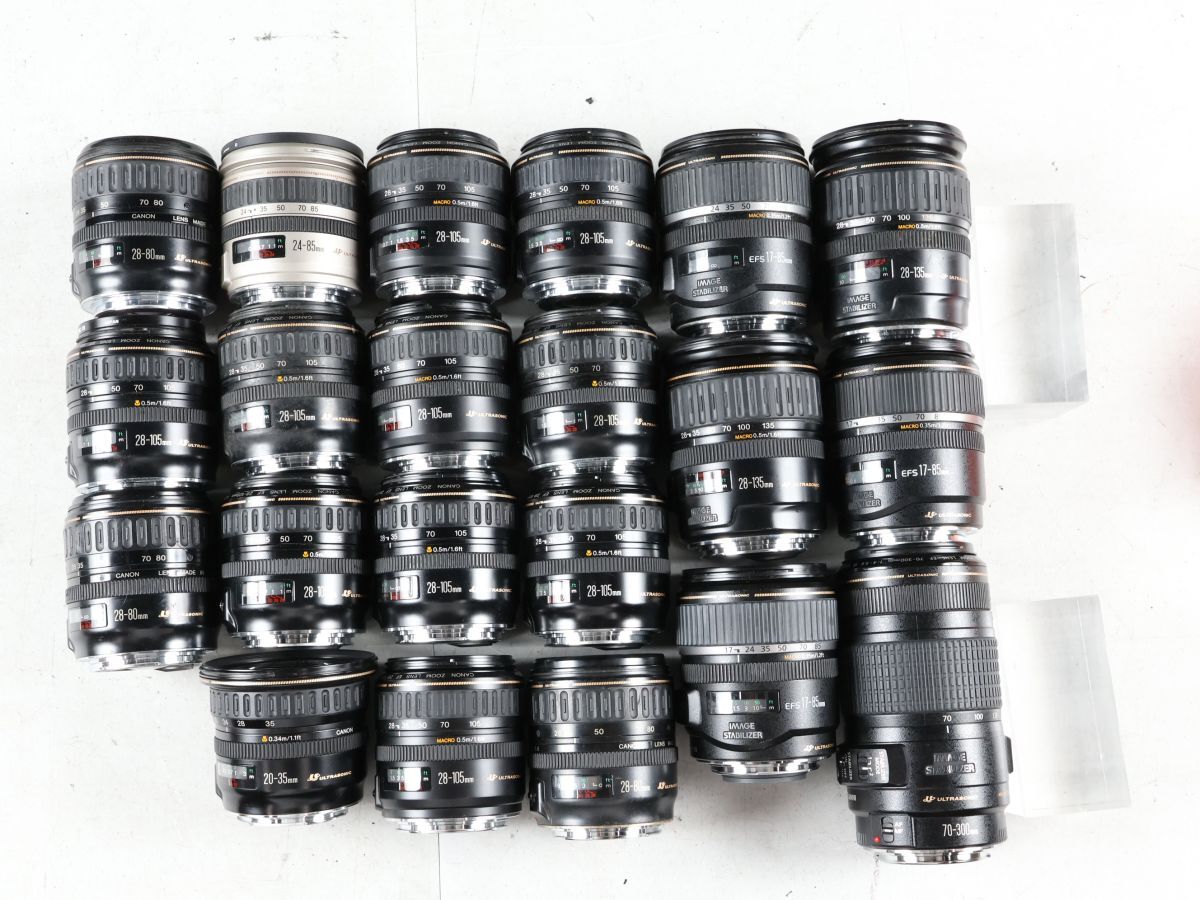 740 21点まとめ Canon キヤノン EF 28-105mm 20-35mm 17-85mm 70-300mm 他 AF一眼レフカメラ まとめ まとめて 大量セット 送料1500円拍卖