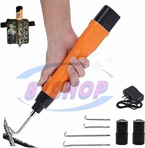 「81SHOP」鉄筋結束機 半自動充電式鉄筋結束用ツール鉄筋ワイヤーツイスター 高効率鋼棒ロッド結束ツール省力化 バッテリー2個専用収納袋付拍卖