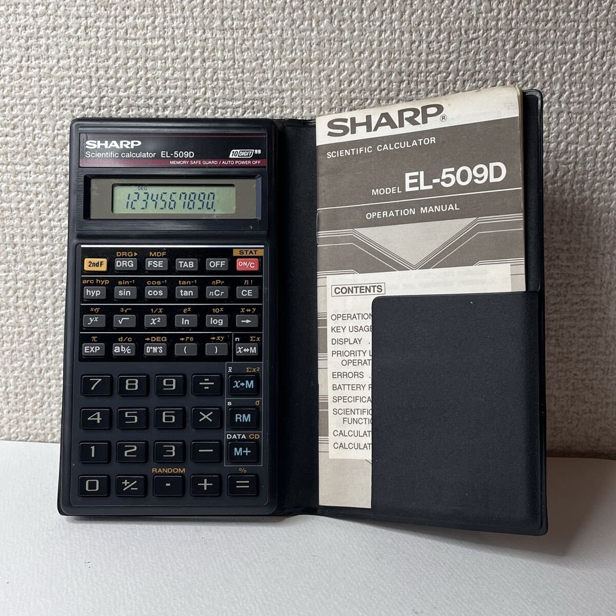良品 SHARP シャープ 関数電卓 EL-509D ピタゴラス 電卓 計算機拍卖