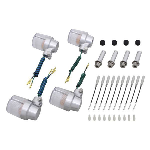 ZRX400-2(-2000) 用 スーパーバイクタイプ ウインカーKIT バフボディ/クリアーレンズ|ポッシュフェイス/POSH拍卖