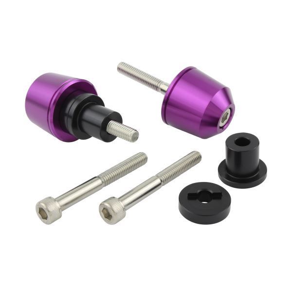 Ninja250SL/ニンジャ250SL(2015-2016) 用 ソリッドバーエンドキャップ M6タイプ(外径29.5mm) ブルーベリー|ポッシュフェイス/POSH拍卖