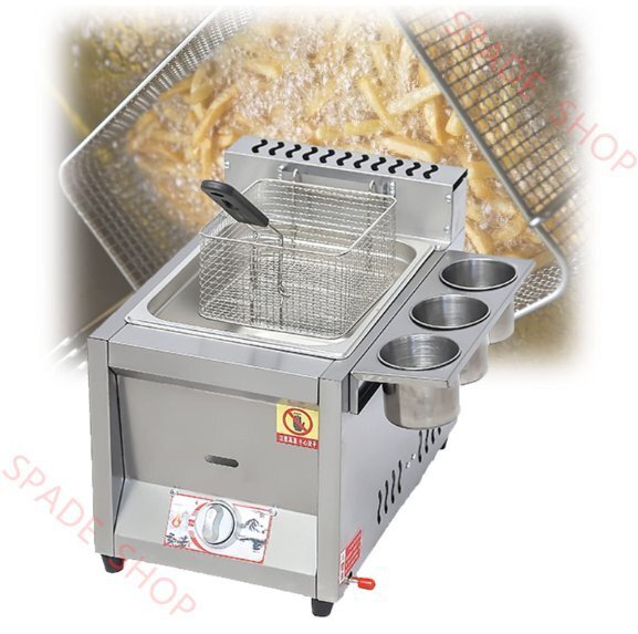 8L/16L/24L大容量 フライヤー 業務用ガスディープフライヤー 厨房 揚げ物鍋 ステンレス鋼 揚げバスケット お手入れが簡単 操作簡単(A)拍卖