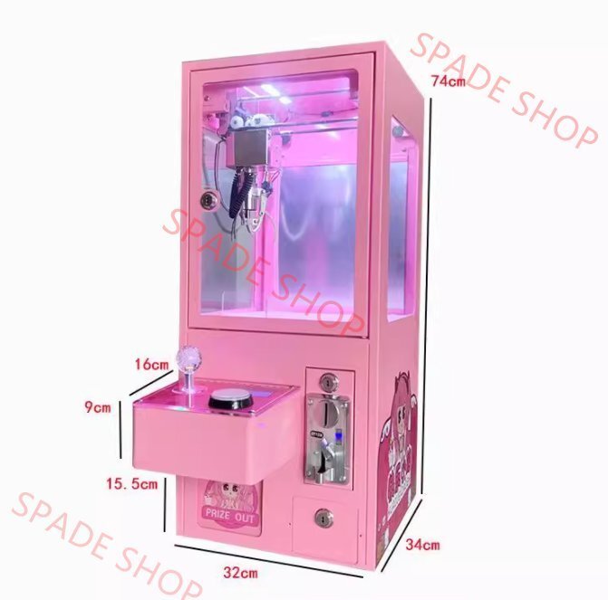 小型クレーンゲーム 業務用 家庭用 三本爪アーム 小型 自宅 本体 クレーンゲームマシン 省スペース コンパクト拍卖