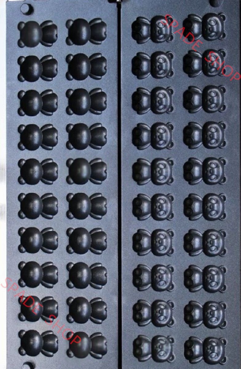 パンダのベビーカステラ機 パンダのキャラクター焼き 2連 40個焼 LPガス式_業務用_飲食店_店舗用品拍卖