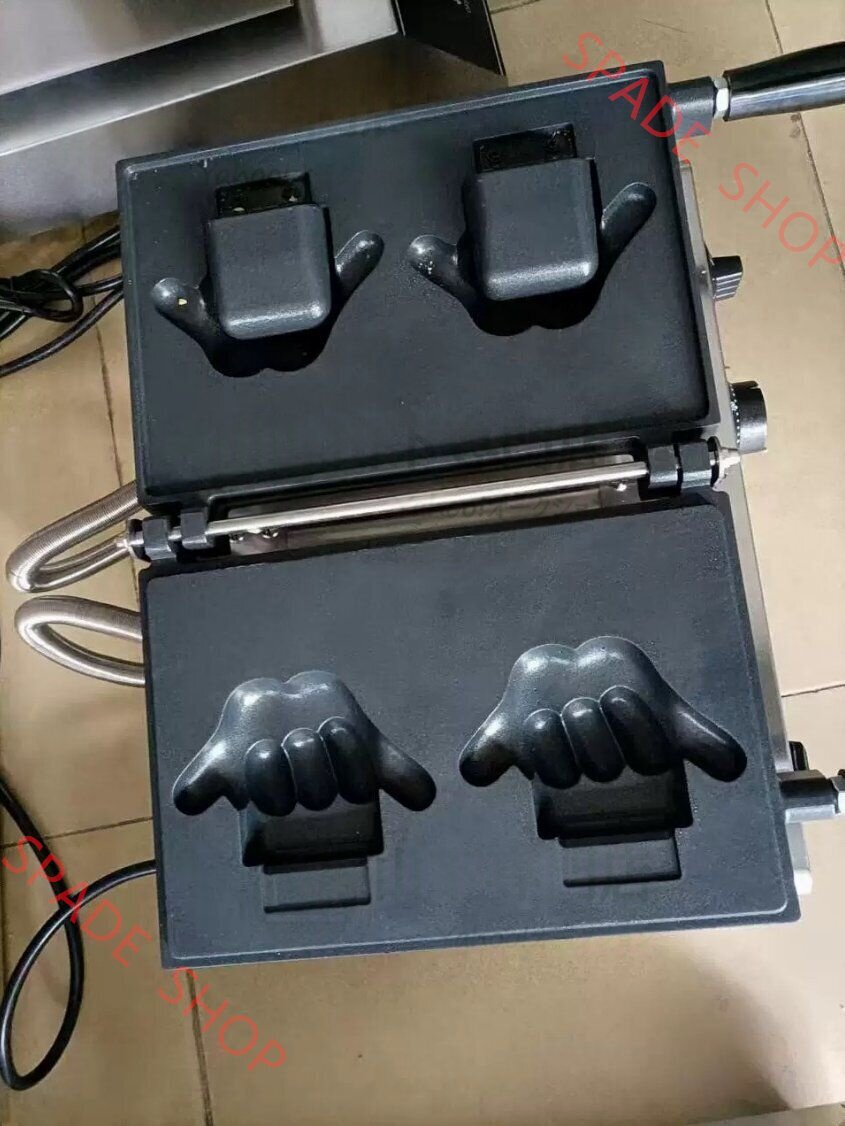 シャカブームコーン シャカサイン形のワッフル シャカブームワッフルメーカー 鯛パフェ 2匹 100V拍卖