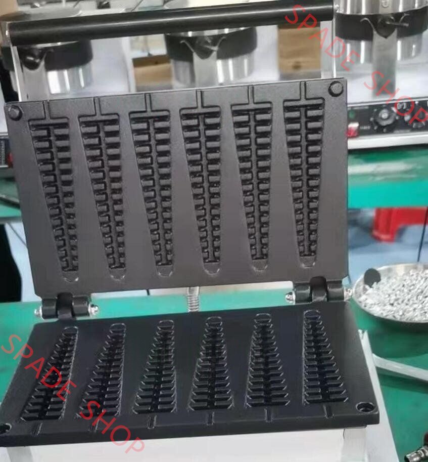 アイスキャンディー ワッフル スティック メーカー 業務用 単相100V スティックワッフル 6個焼き拍卖