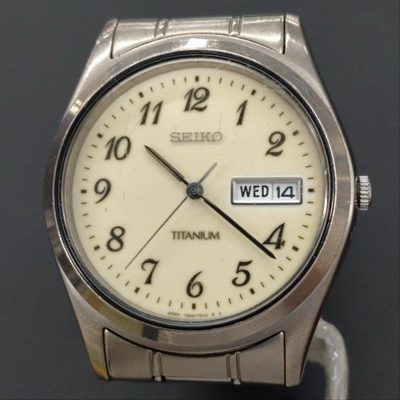 #830【不動品】SEIKO スピリット チタン クオーツ SCDC043 7N43-9090 中古※説明分必読拍卖