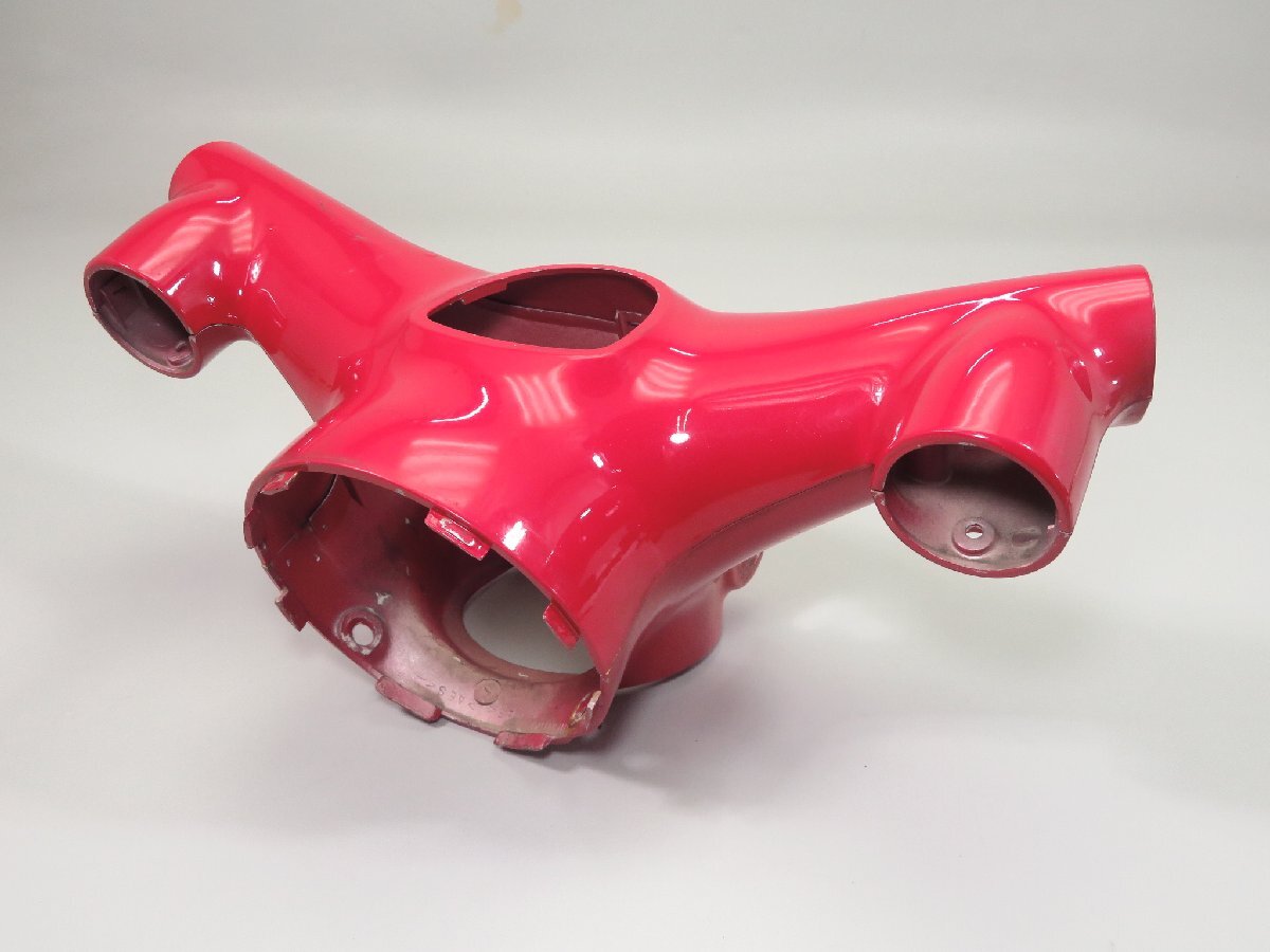 ①リトルカブ C50 純正 ハンドルカバー/メーターカバー 赤/レッド 検 ノーマル カスタム レストア 3 AA01 C70 C90 HA02 上下拍卖