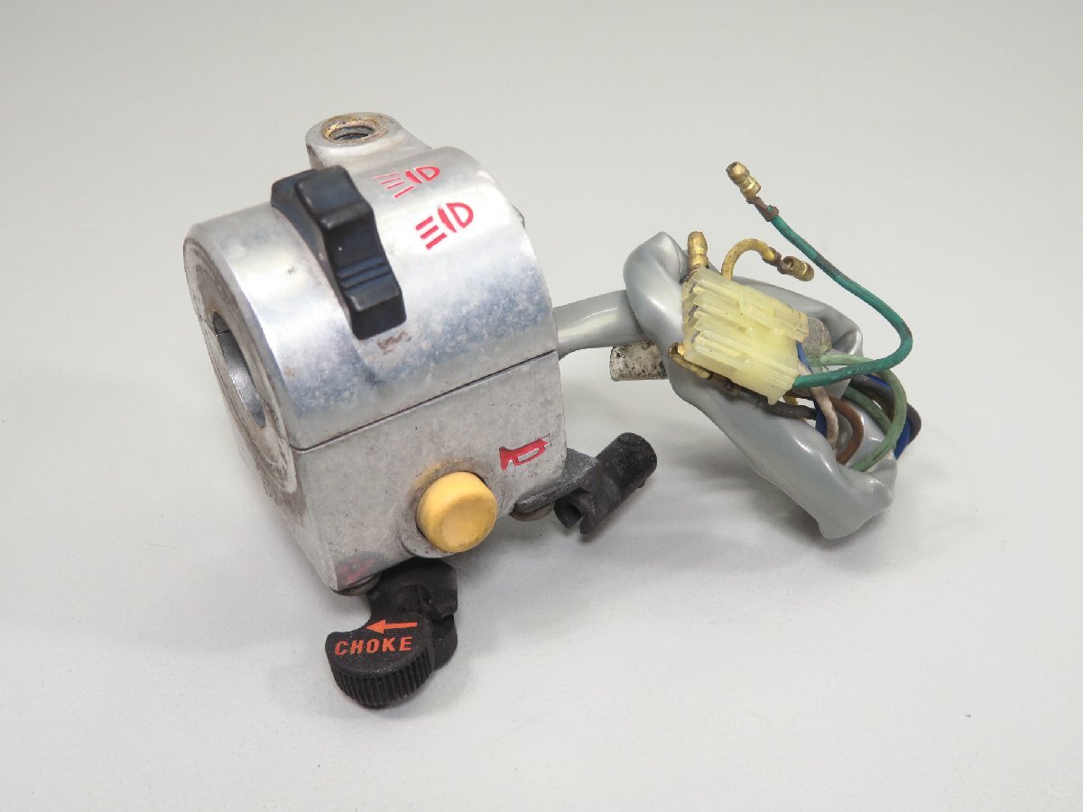 ①リトルカブ C50 純正 左側 ハンドルスイッチ 検 ノーマル カスタム レストア 1 AA01 C70 C90 HA02 左 ライト ホーン チョーク拍卖