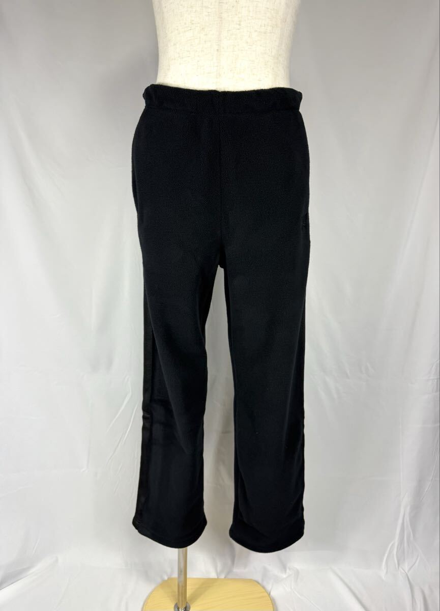 UNIQLO and NEEDLES フリースワイドパンツ/丈長め BK L拍卖