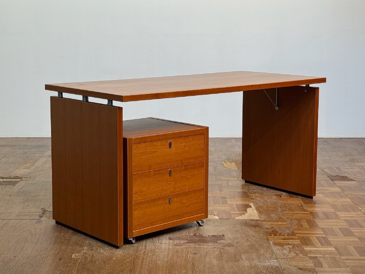 -ts02r2|Poliform チェリー材 WALL TO WALL/ウォールトゥウォール エグゼクティブデスクワゴンセット|ポリフォーム カッシーナ アクタス拍卖