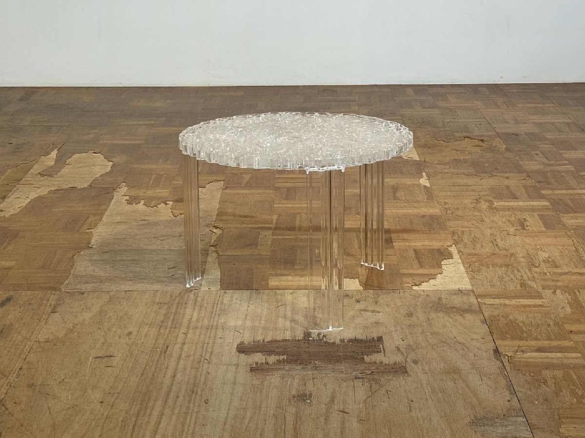 -os1164|Kartell 名作 Patricia Urquiola T-TABLE ラウンドマルチリビングサイドテーブルラック|カルテル 花台 カッシーナ B&B シボネ拍卖