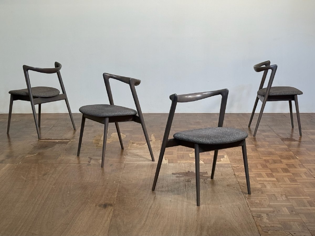 ts0228/|HUKLA 名作 オーク材 KASTOR/カストール ミニマムダイニングチェア×4|フクラ 大塚家具 アクタス アルフレックス ボーコンセプト拍卖