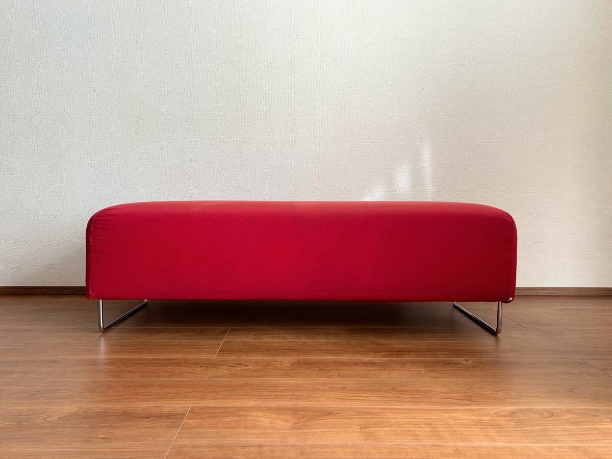 ②Cassina カッシーナ Piero Lissoni 253 NEST ベンチスツール 赤 イタリア|ソファ レッド ミノッティ アルフレックス B&B ボーコンセプト拍卖