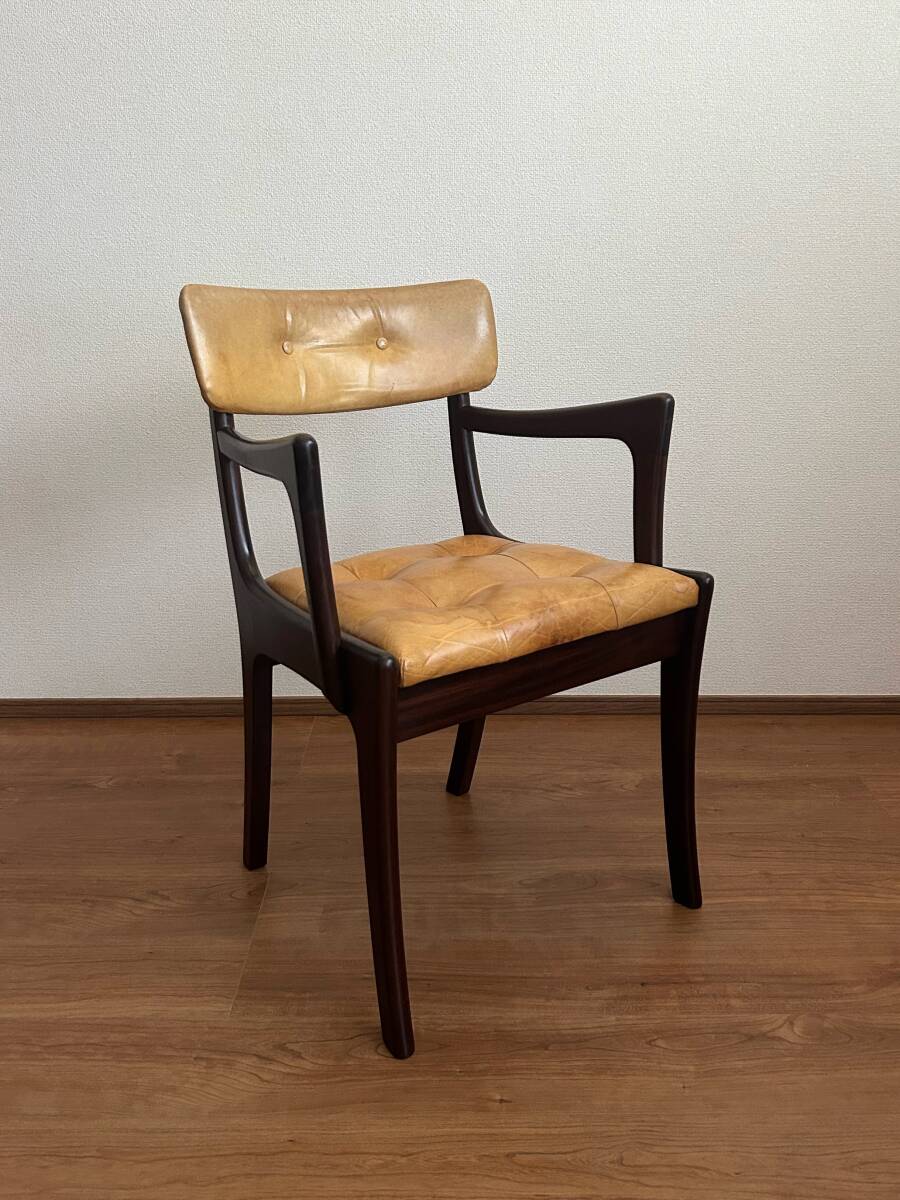 Peter Hayward for Vanson 1950's ヴィンテージ 英国 本革 マホガニー無垢材 アームチェア|イギリス G-plan 北欧 デンマーク アンティーク拍卖