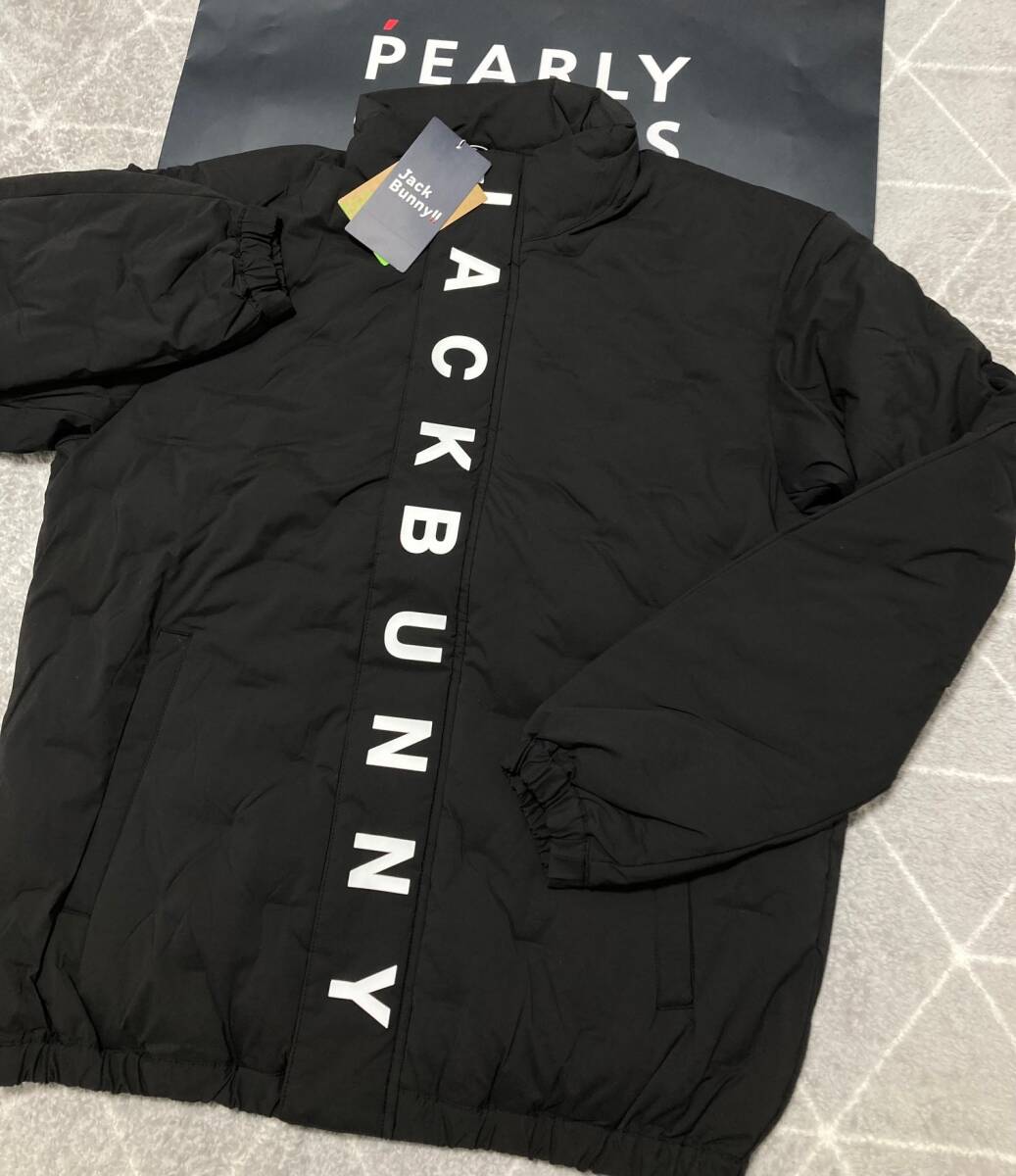 新品 パーリーゲイツ ジャックバニー ETHERMALOFT リサイクル袋織中綿ジャケット(6)サイズLL/黒 PEARLY GATES JACK BUNNY拍卖