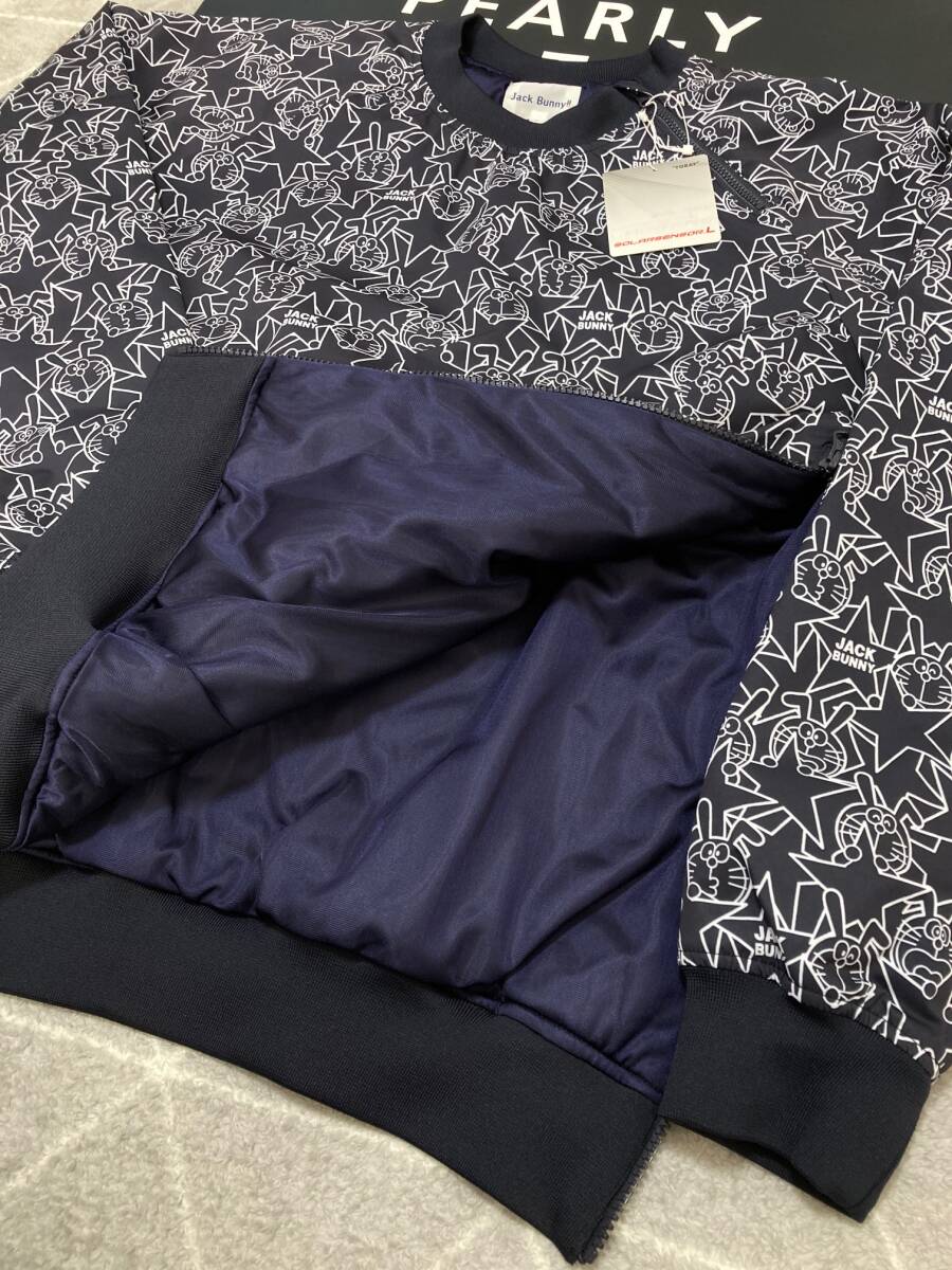 新品 パーリーゲイツ ジャックバニー ドラえもん ラミネートタフタ中綿スニードジャック(6)サイズLL/紺 JACK BUNNY拍卖
