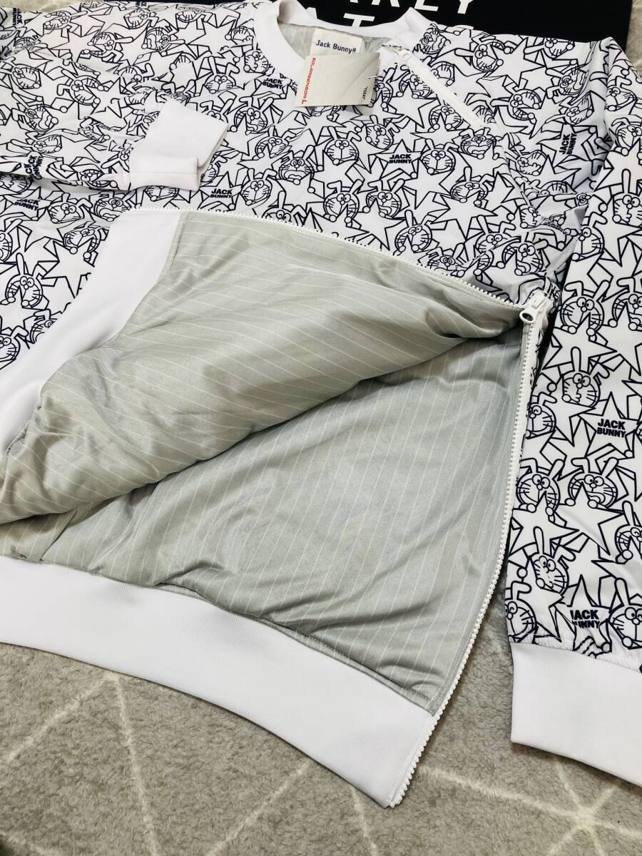 新品 パーリーゲイツ ジャックバニー ドラえもん ラミネートタフタ中綿スニードジャック(4)サイズM/白 JACK BUNNY拍卖