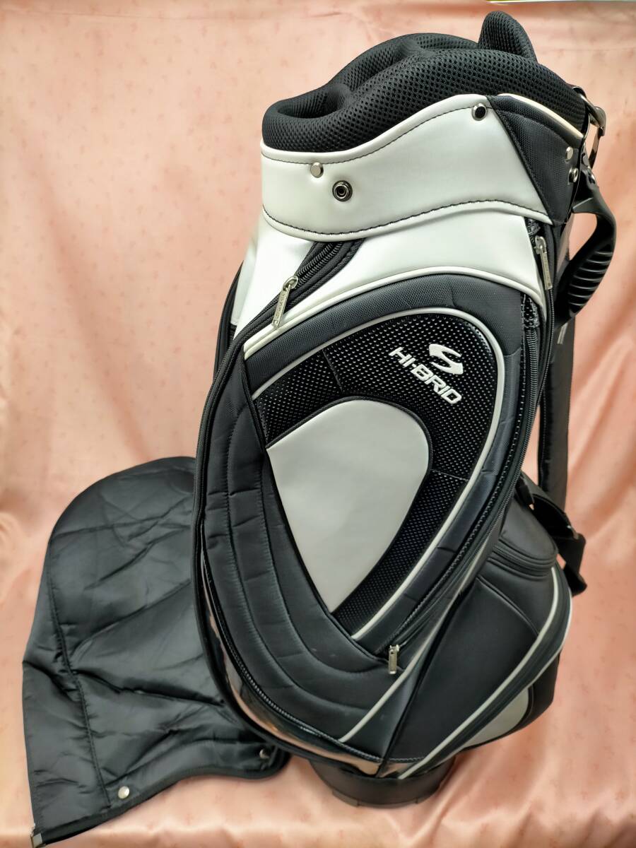 美品 ダンロップ Hi-Brid キャディバッグ ヘッドカバー付拍卖