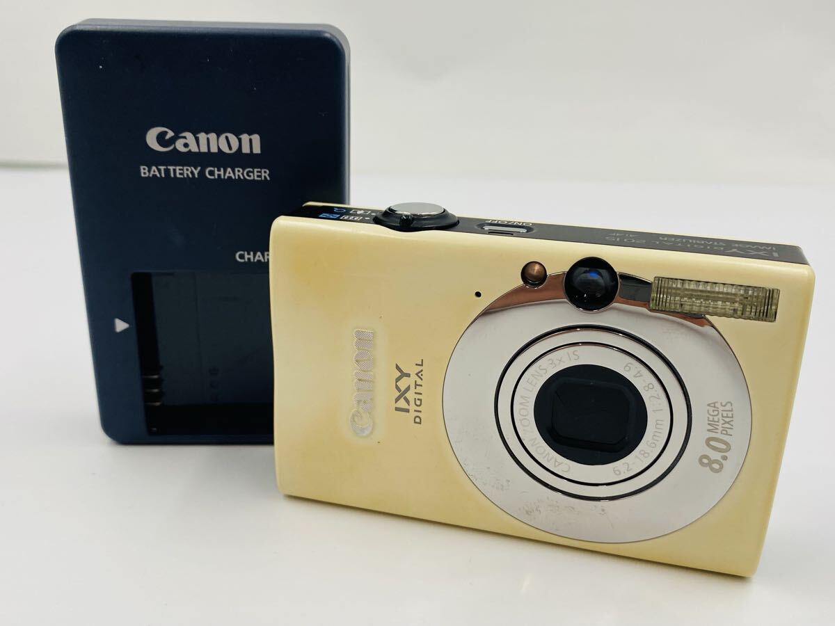 ◆ Canon IXY DIGITAL 20 IS キャノン イクシー デジタル コンパクトデジタルカメラ PC1271 充電器付き 通電確認済み拍卖