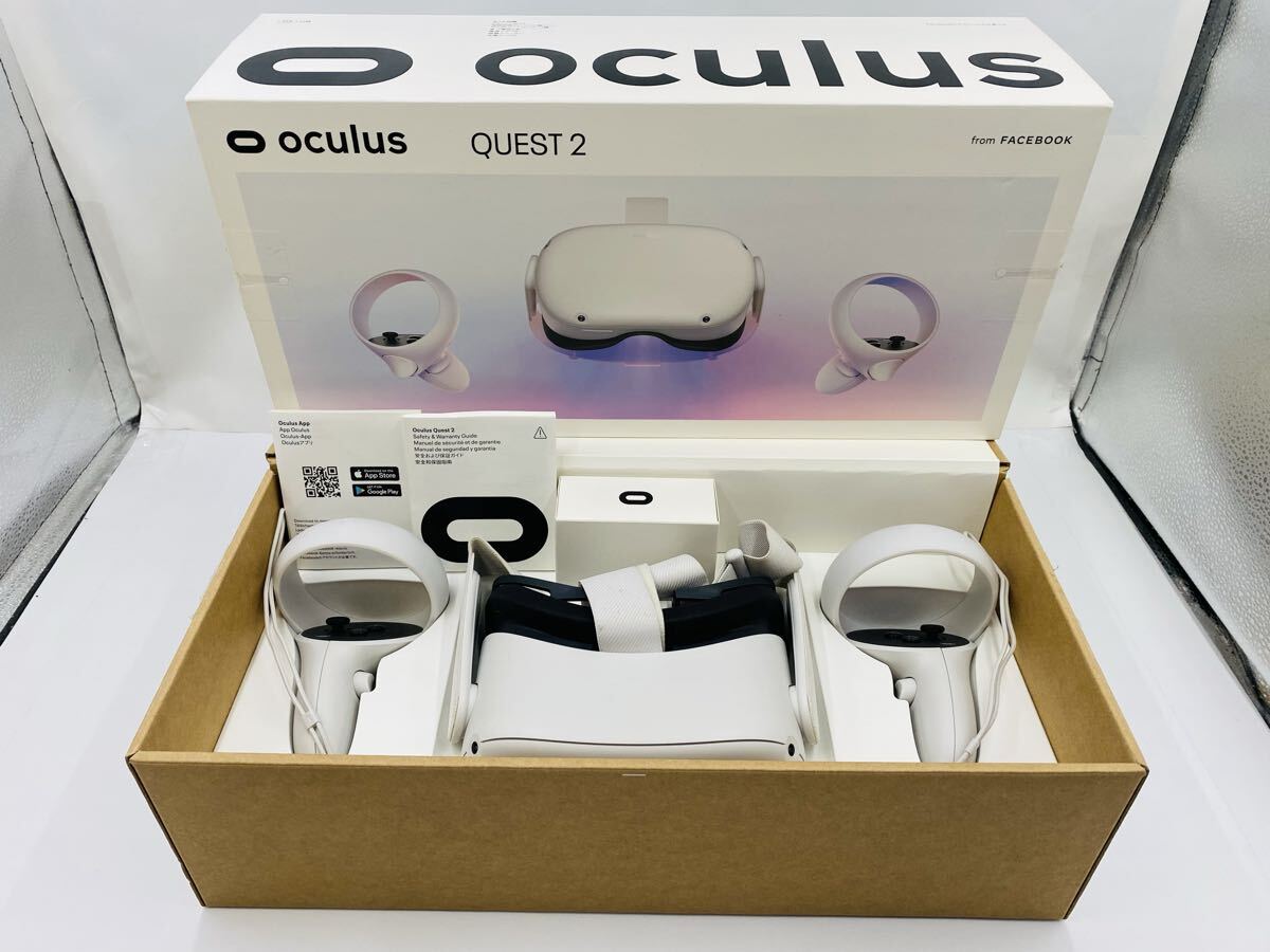 ☆ Oculus Quest 2 オキュラス クエスト2 VRヘッドセット 64GB KW49CM ホワイト 箱付き 通電確認済み拍卖