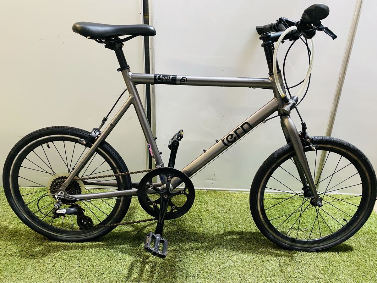◆ tern ターン Crest クレスト 20インチ ミニベロ 8段変速 ガンメタル 50cm 小径車拍卖