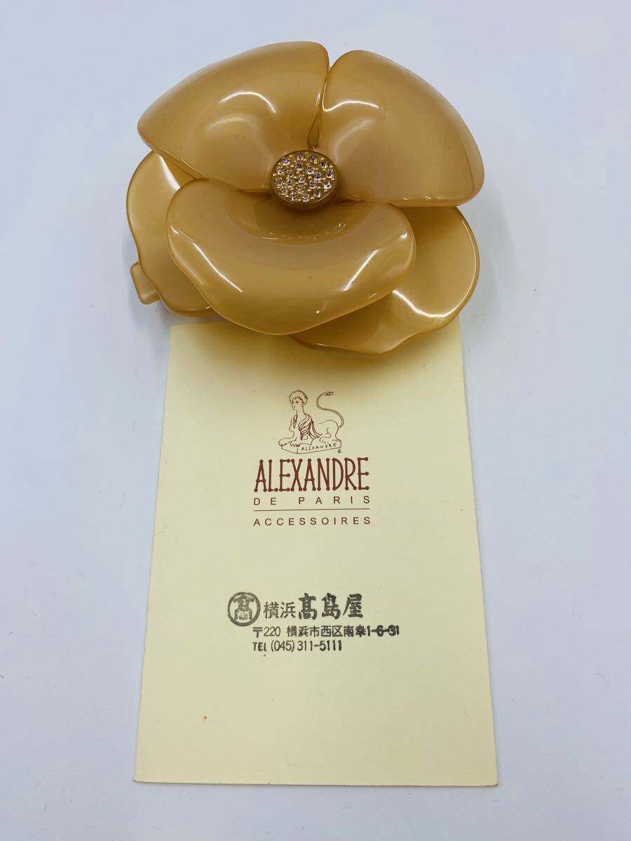 ◆ ALEXANDRE DE PARIS アレクサンドル ドゥ パリ カメリアパレッタ ブローチ アクセサリー拍卖