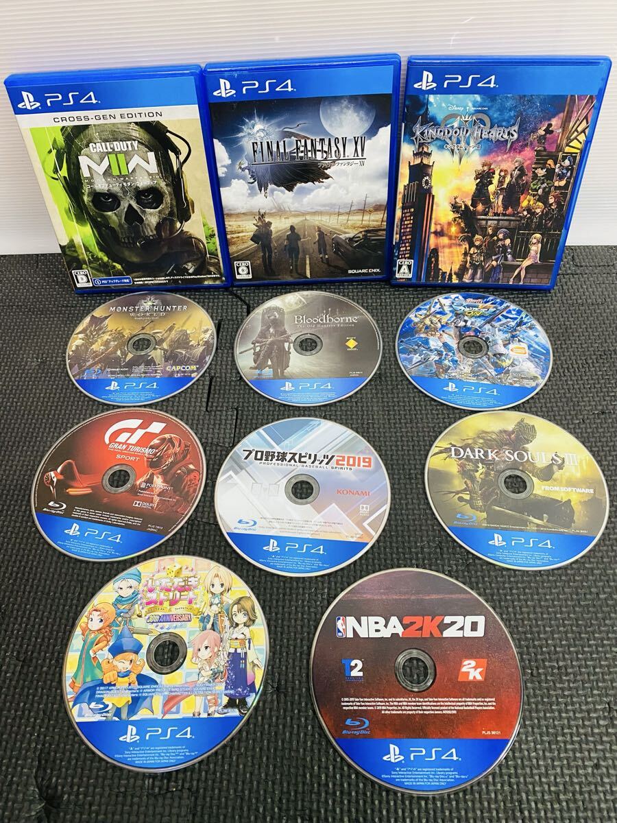 ★ SONY PlayStation4 ソフト ケースあり3本 ケースなし8本 計11本まとめ売り ファイナルファンタジー キングダムハーツ ダークソウルなど拍卖