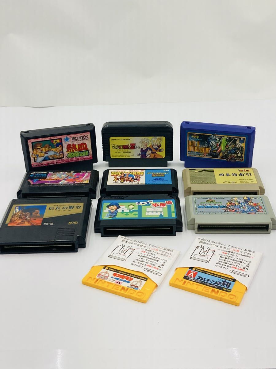◯【まとめ商品】 ソフトまとめ Nintendo namcot ファミリーコンピュータ ソフト ファミコンソフト ゲームソフト 全11点 任天堂 FC拍卖