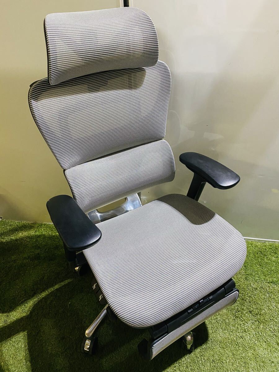 ◯ COFO Chair Premium コフォチェア プレミアム FCC-XG オフィスチェア グレー メッシュ 家具 中古拍卖