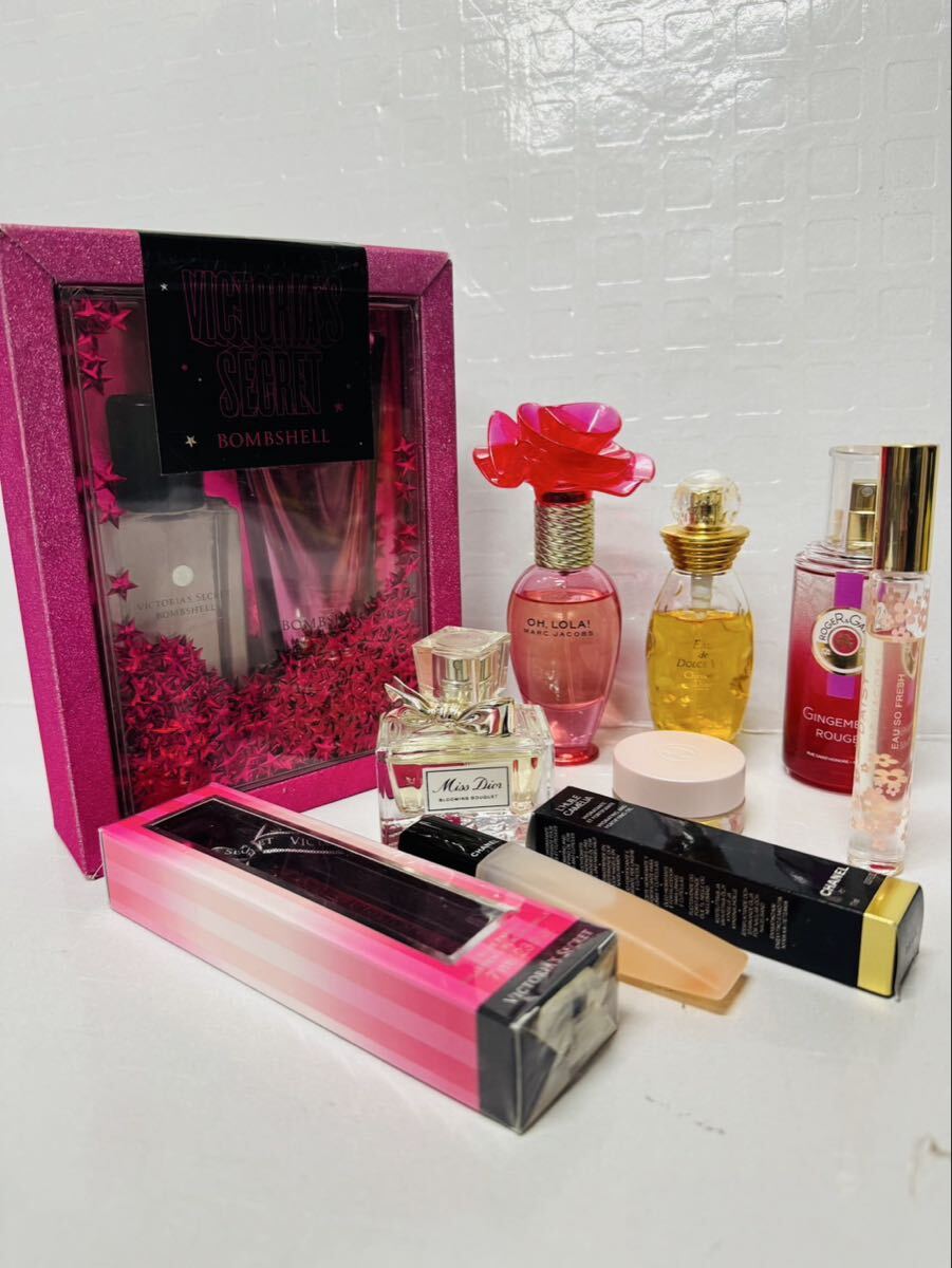 ■ コスメまとめ CHANEL VICTORIA'S SECRET Miss Dior OH,LOLA! 香水 フレグランス ネイルオイル 塗り香水 全9点まとめ拍卖