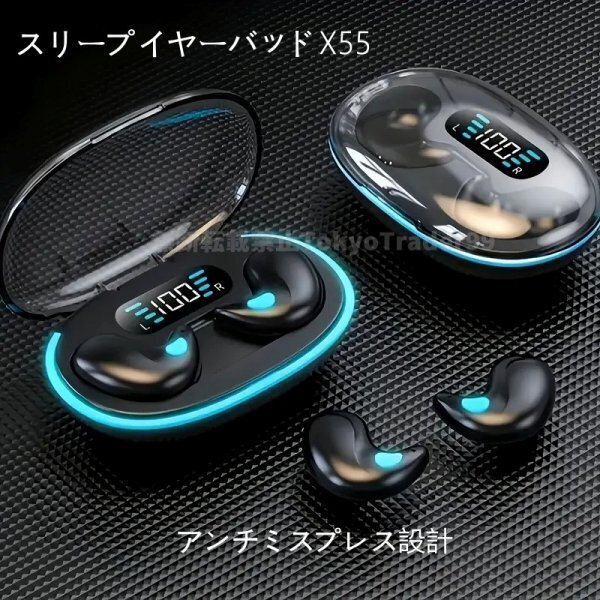 イヤホン ミニ ワイヤレス LED ディスプレイ 高音質 ブルートゥース Bluetooth 5.3 コードレス イヤフォン 日本語説明書 睡眠 イヤフォン拍卖