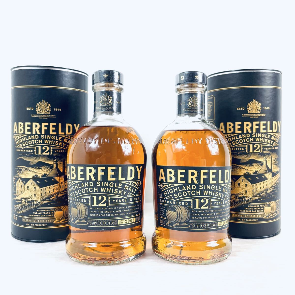 【未開栓品】アバフェルディ スコッチウイスキー 12年 700ml 2本セット拍卖
