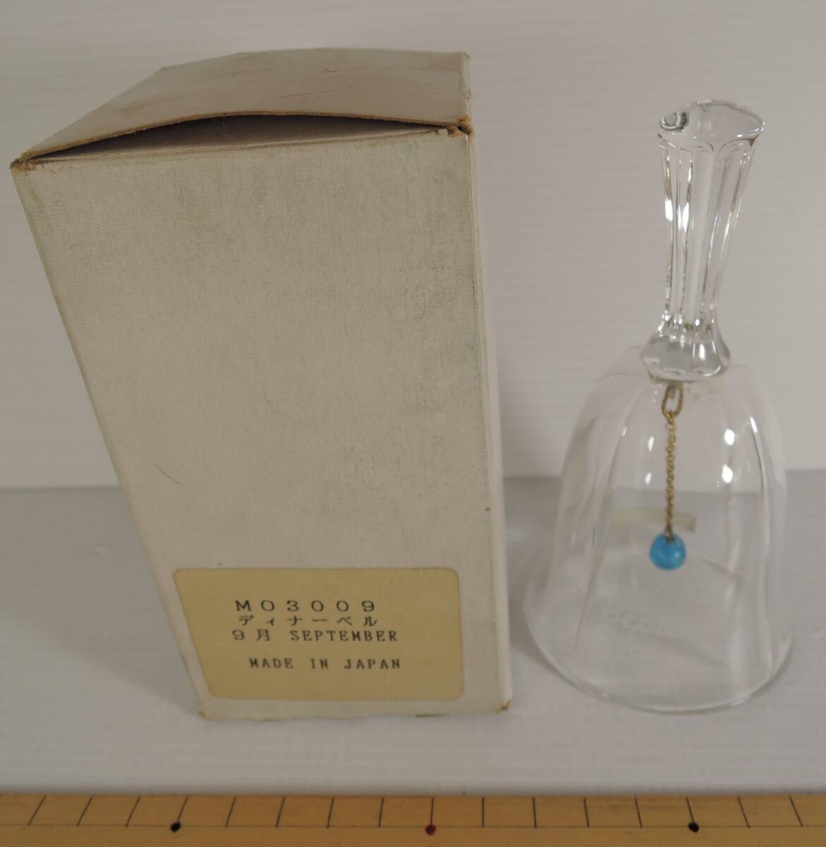 ☆Y11■MAMEI GLASS カメイガラス クリスタル24% 9月 卓上ベル/ディナーベル■未使用拍卖