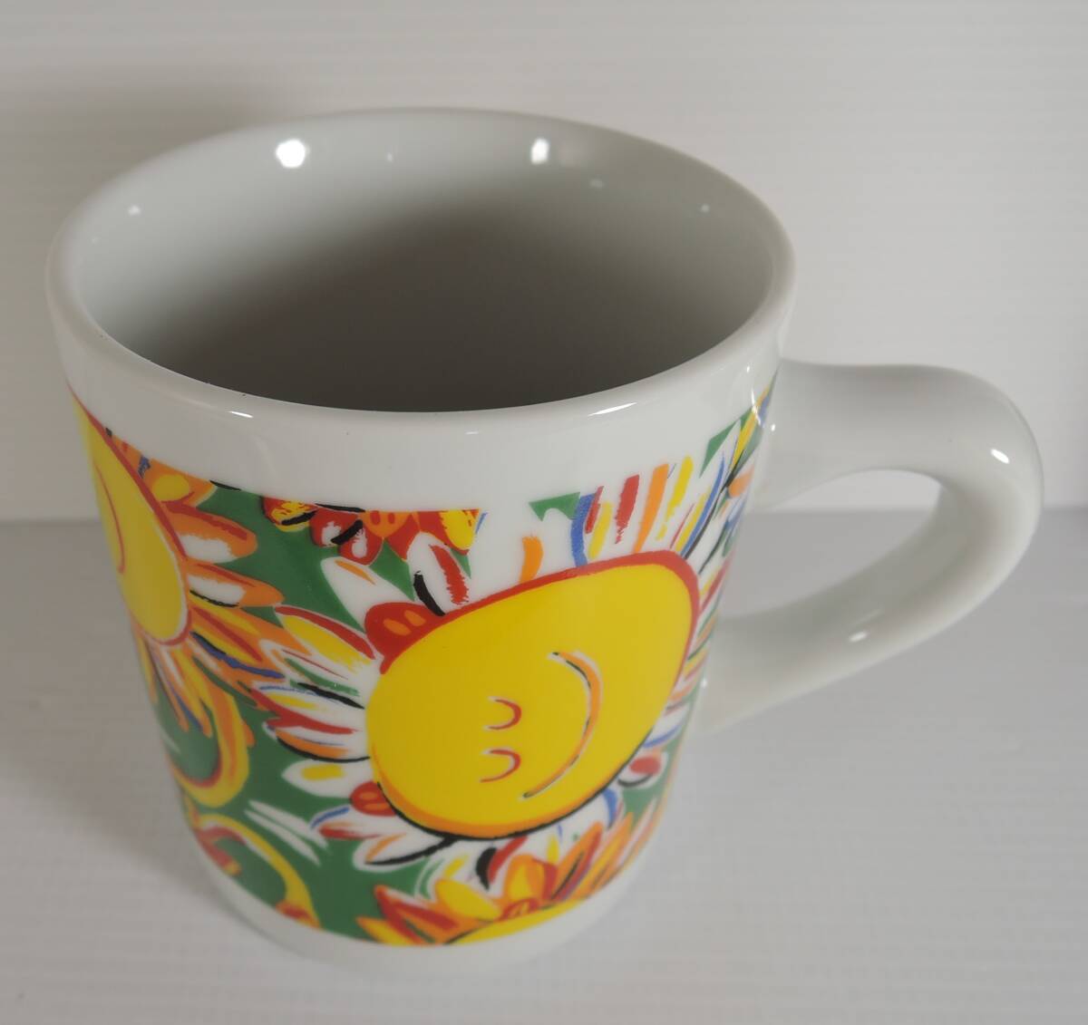 ☆Y13■ANIMALE L‘S DEL MUNDO ひまわり・ヒマワリ・向日葵 マグカップ 陶器製■1991/ソニークリエイティブ 未使用拍卖