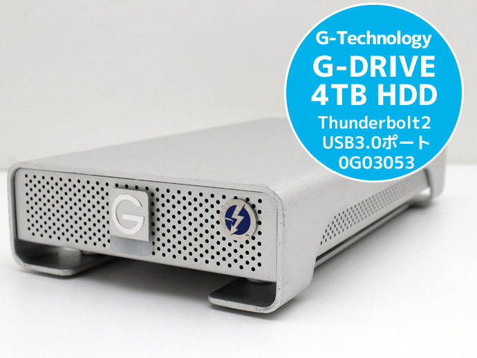 G-Technology G-DRIVE 4TB HDD Thunderbolt2 USB3.0ポート 使用時間2500~3200H以内 外付けハードディスク 0G03053 U13H 中古拍卖