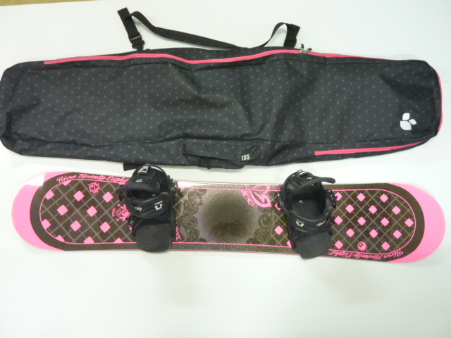 r467 RiceTwentyEight RICE スノーボード板 スノボ板 142㎝ ビンデング付 収納バッグ付 レディース/キッズ スノボ ウインター拍卖
