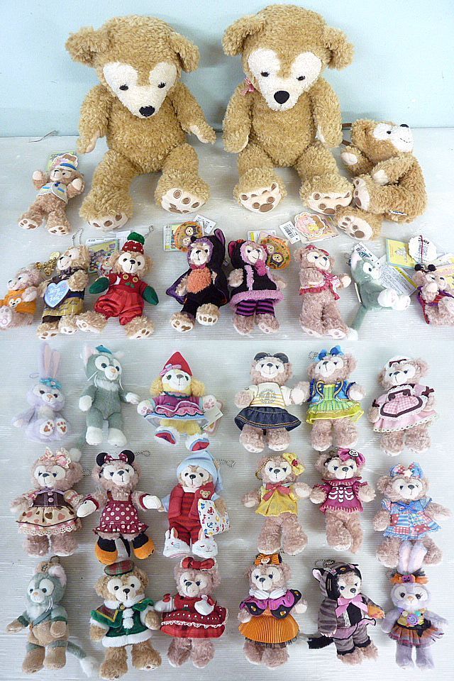T820 タグ付き含む ディズニー ダッフィー/シェリーメイ 等 ぬいぐるみ マスコット キーホルダー 他 計30点 まとめ 大量 Disney Bear 人形拍卖